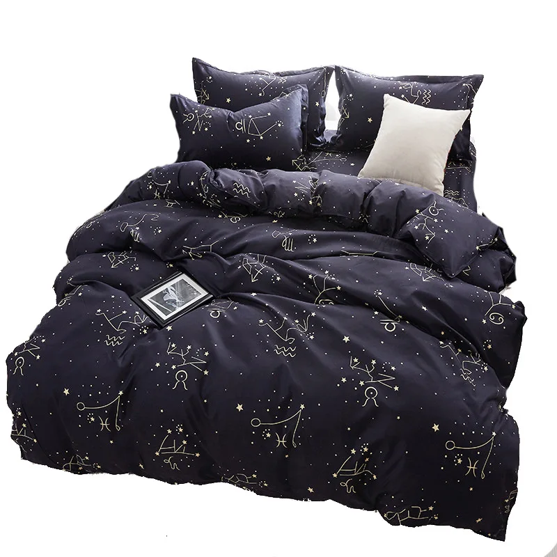 

Bedding Set European-style Simple Duvet Cover Queen King Fashion Printing Quilt Cover Pillowcase Home Textile 2/3pcs