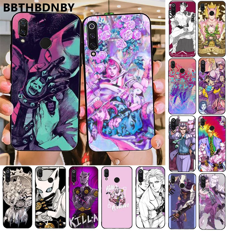 Чехол для телефона JoJo Killer queen TPU Мягкий силиконовый черный чехол Xiaomi 8 9 se Redmi 6 6pro 6A