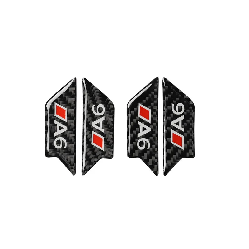 

Fits for Audi A6 2005-11 C6 Car Accessories Carbon Fiber Door Handle Auto Stickers Door Bowl Trim Covers Car Interior Decoration