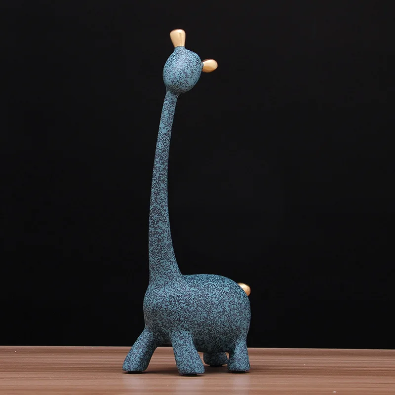 Скульптура из смолы 22-29 см милые украшения в виде жирафа европейская простая