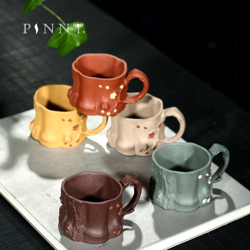 PINNY 65 мл Yixing фиолетовая глина сливовое дерево пень чайная чашка пять цветов