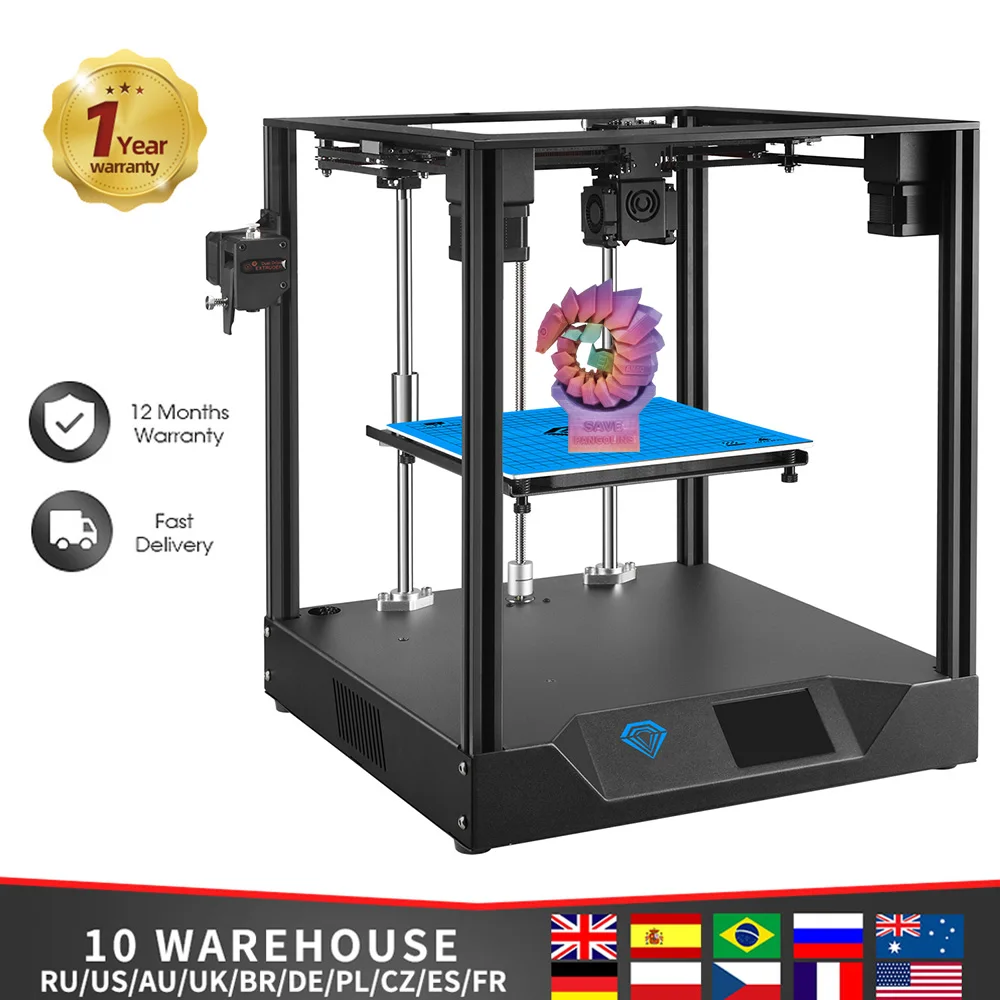 

2020 Newest Twotrees 3D Printer SP-3 DIY Core XY with Extruder MKS Robin Nano 3.5 Inch Screen TMC2208 PLA filament
