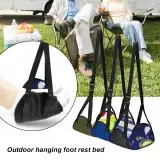 Кресло качели из ткани Оксфорд легкая установка под стол для офиса подставка ног