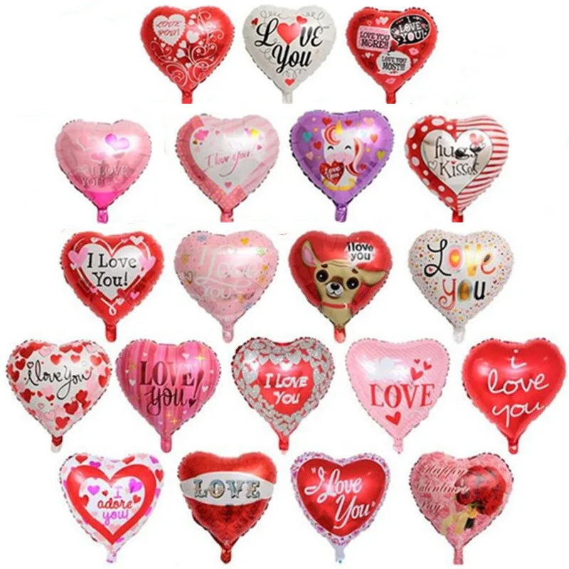 10 шт. 18 дюймовые смешанные надувные шары из фольги Я люблю тебя|balloons love|bride and