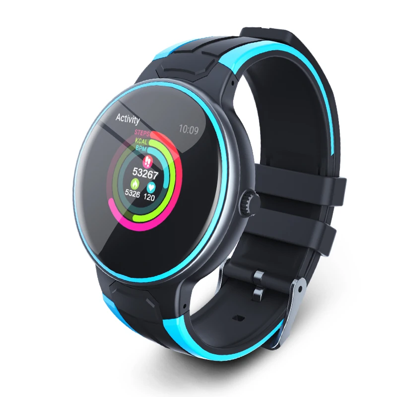 black blue Longet Z8 спортивный умный Браслет Полный сенсорный кровяное давление кислородный фитнес-браслет монитор сердечного ритма IP67 Мужские Женские умные часы - Цвет: black blue