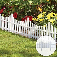 home garden supplies 2021 new 4pcs plastic home garden border edging fence stone lawn yard flower bed outdoor decor