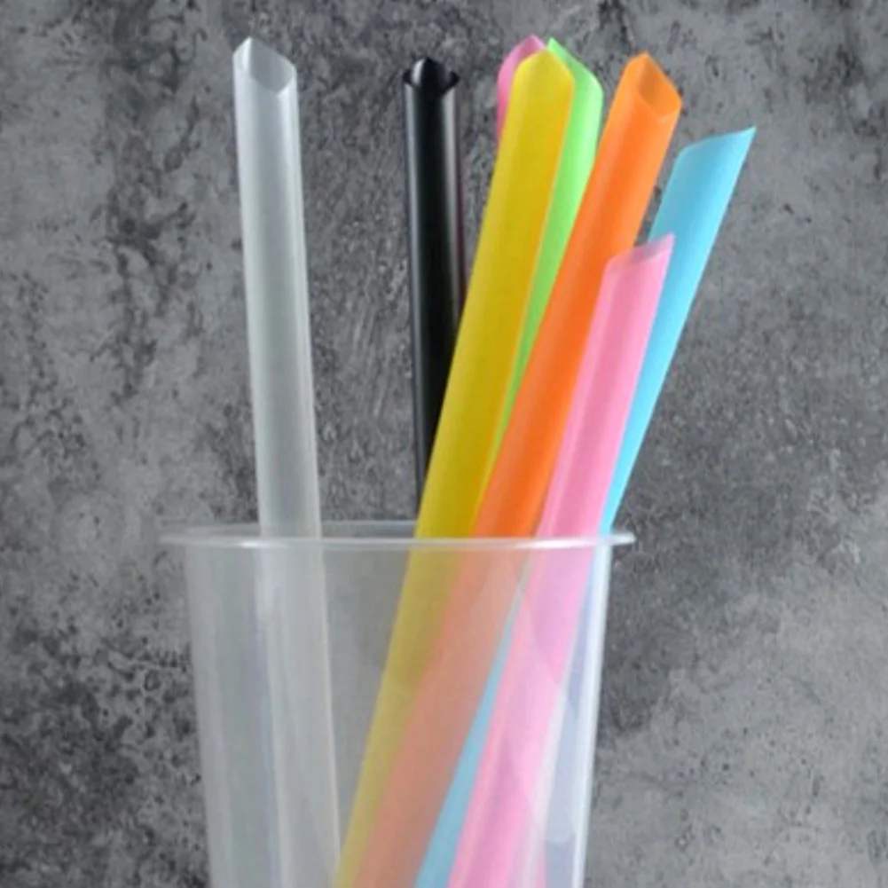 100 шт Цветные Одноразовые груша питьевые соломки магазин сока присоски прочный