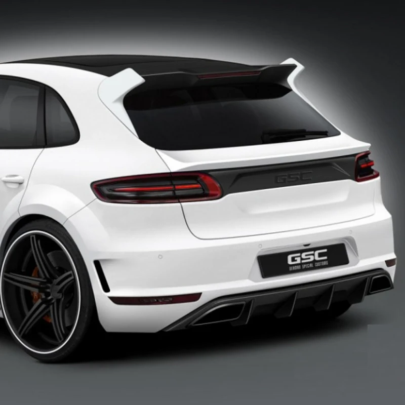 3 шт. спойлер на заднюю крышу из углеродного волокна с FRP для Macan 2014 2016 GSC Style|spoiler carbon