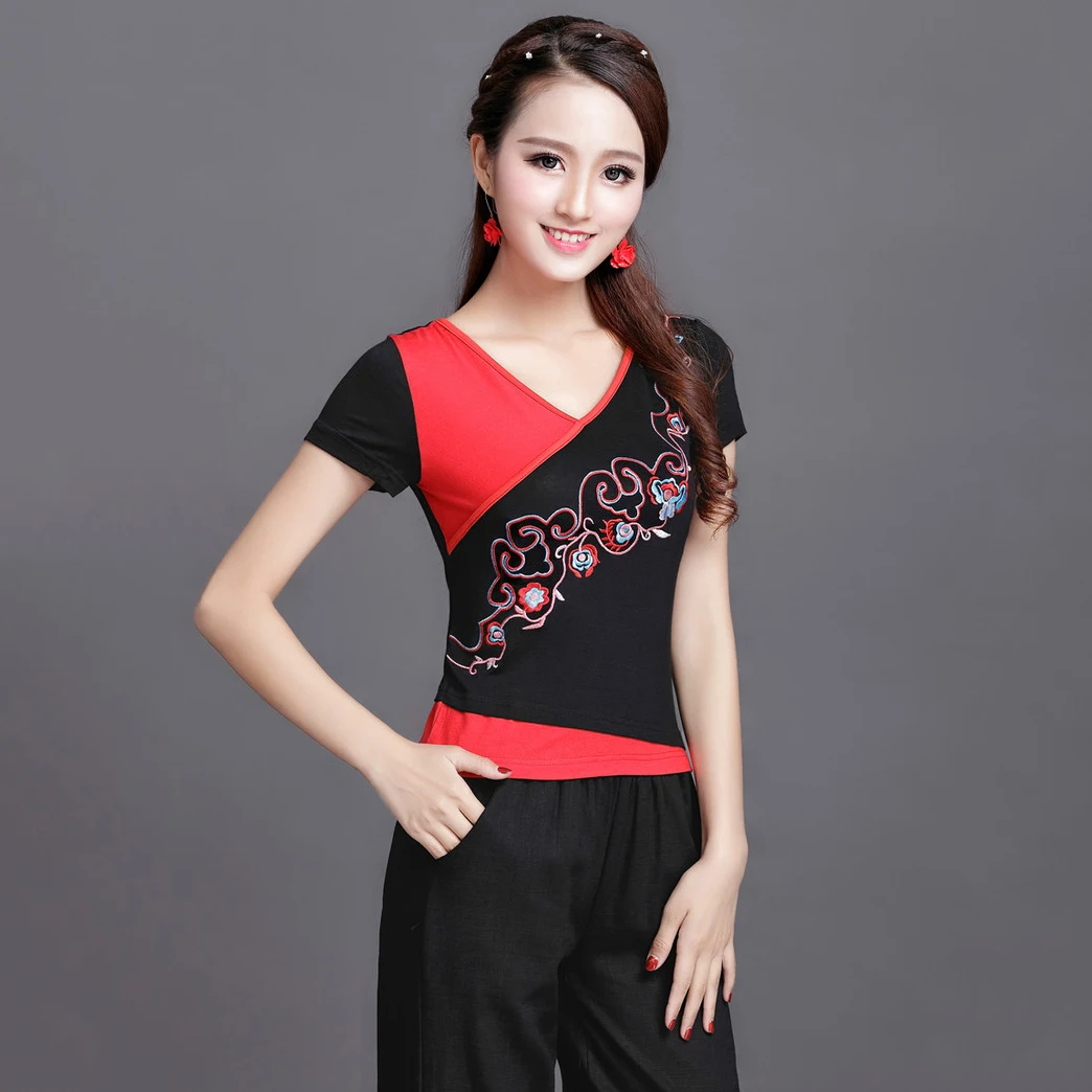 Футболка женская базовая с коротким рукавом Повседневная модная рубашка