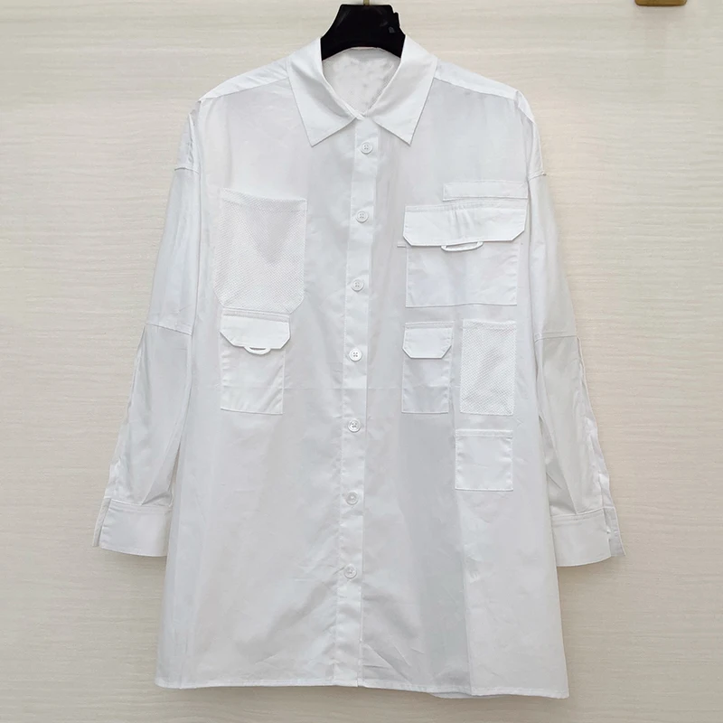 

White Women Blouse2021 Cotton Blouse Button Solid Stand Collar Ladies Lace Tops Women Shirts Blusas Feminine