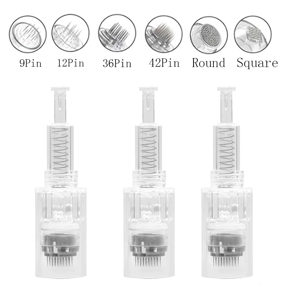 10/50/100 шт Microneedling дермы ручка с винтом и иглой картридж 36pin для микроиглы