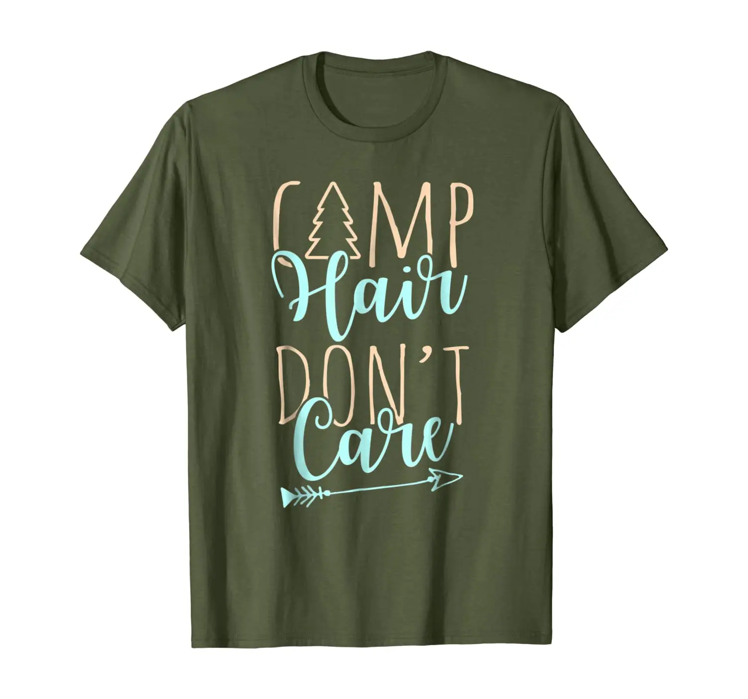 

Camp Hair Don't Care Camping Shirt for Girls