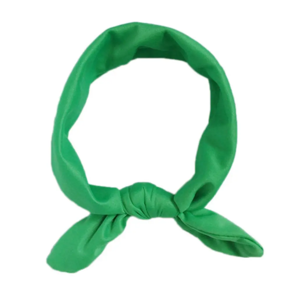 

European American Fashion Solid Color Bowknot Baby Children Headband Elastic Newborn Baby Girls Headband Hair Accessories