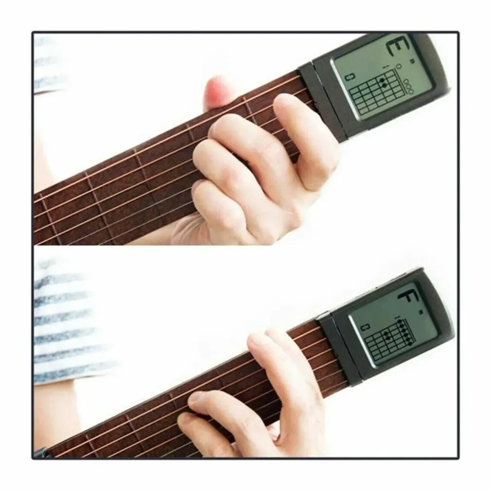 Карманная гитара Chord Trainer шесть уровней светодиодный дисплей ритм скалолазание