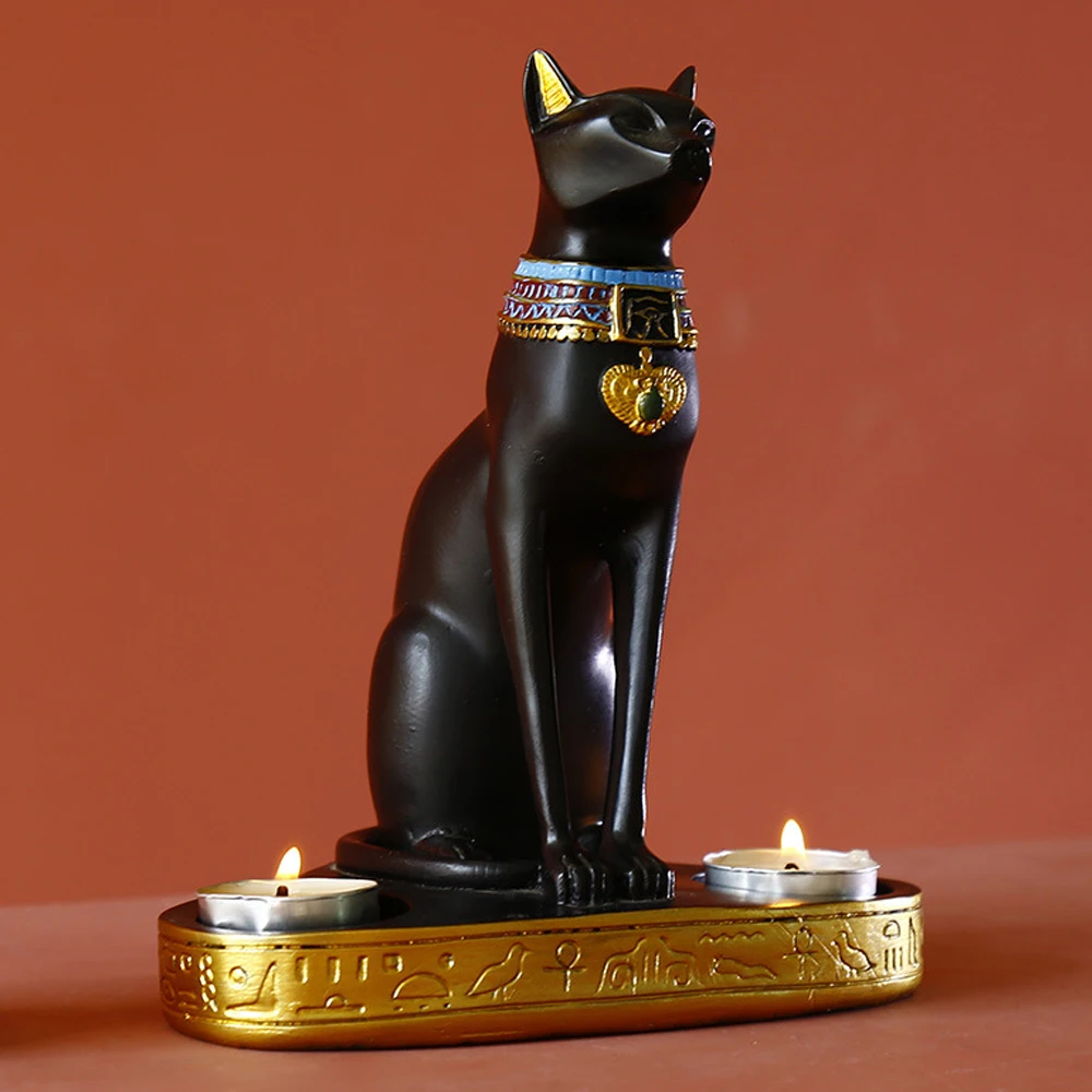 

Статуя богини кота бастета, древнего египетского котенка, коллекционная фигурка, Декоративная скульптура