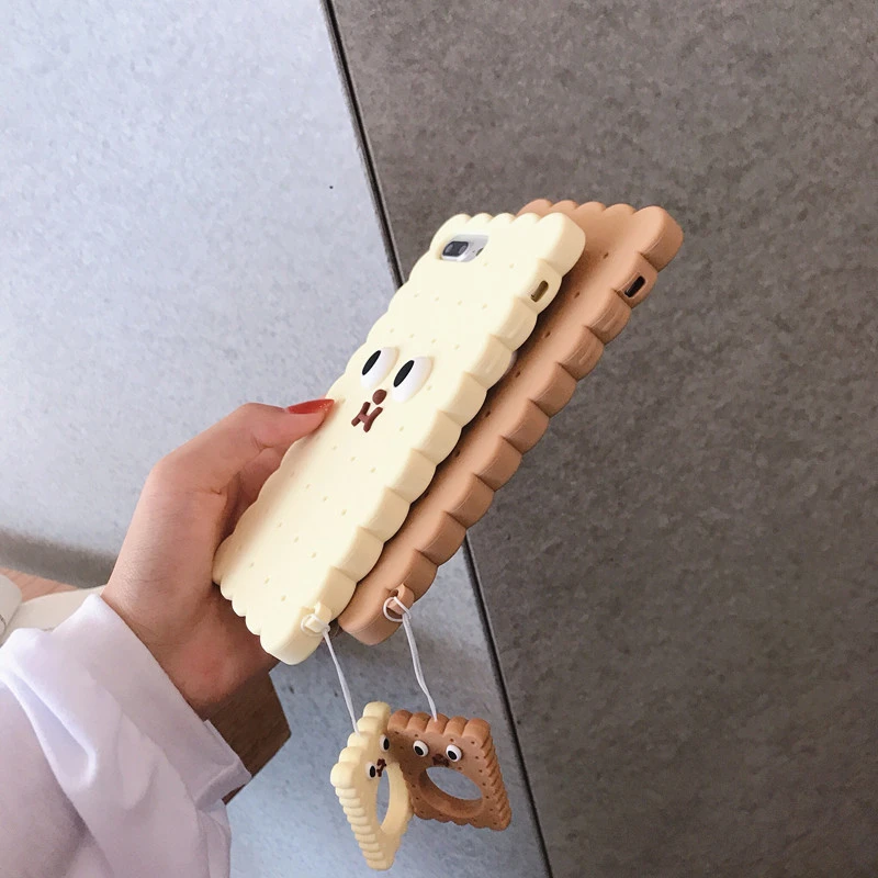 Милые корейские чехлы для телефонов для Apple Iphone 6 6s 7 8 Plus X XR XS MAX 3D Силиконовый Прекрасный защитный чехол с кольцом для пальцев