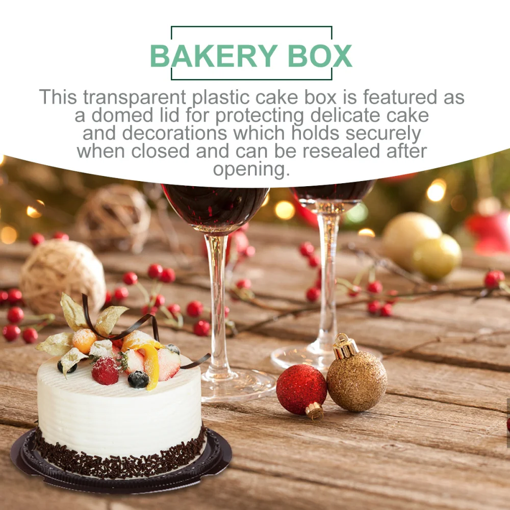 

100 Pcs Cake Boxes Food Packaging Boxes Transparent Storage Cases