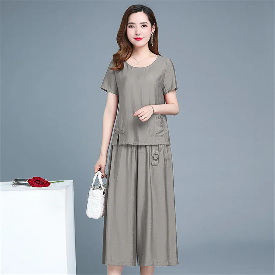 Женские свободные штаны модные повседневные брюки комплект из двух предметов