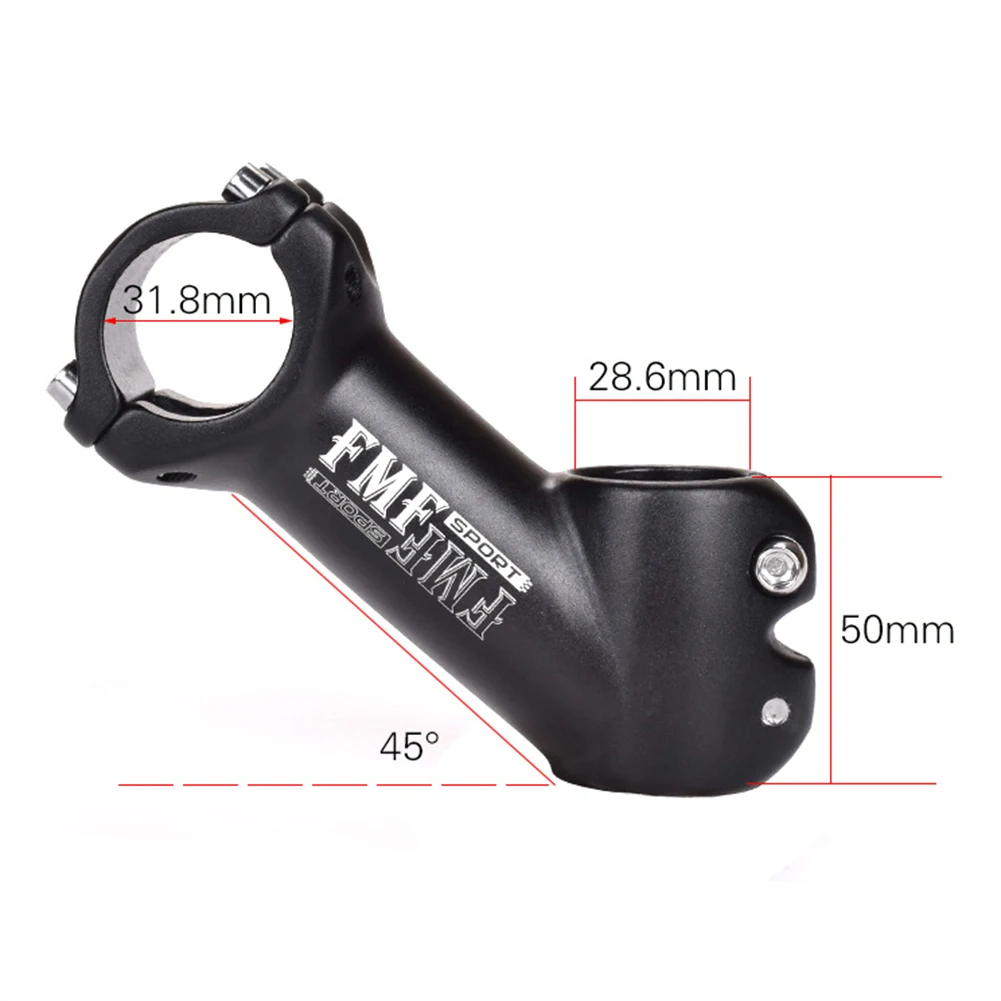 

Bike Handlebar Stem 31.8mm*90mm Aluminium Alloy MTB plus or minus 45 degrees Mountain Road Bike Stem for Cycling Accessories