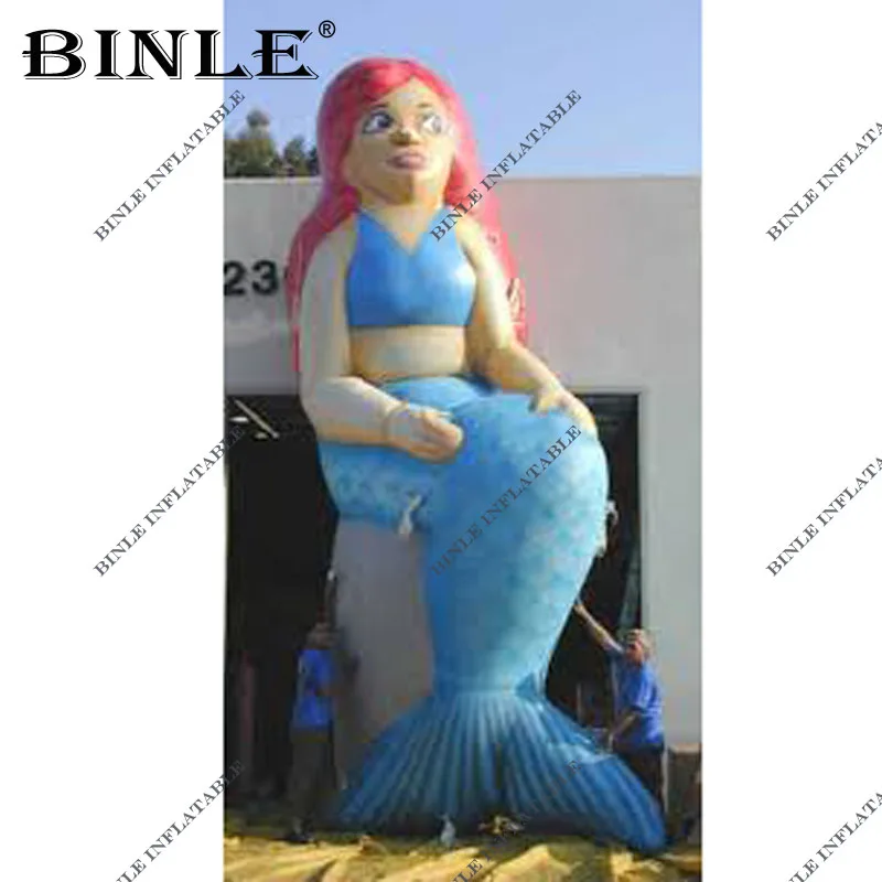 

Beautiful sitting giant inflatable mermaid,inflatable mermaid girl balloon for event decoration
