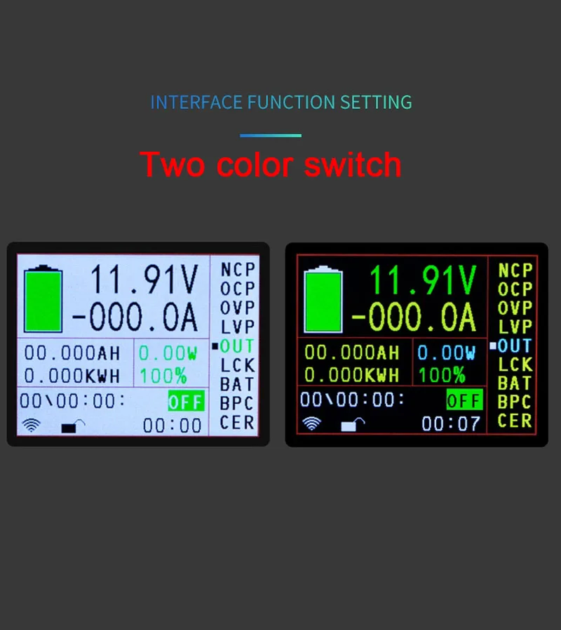 Монитор аккумулятора постоянного тока 500 В 50 А а беспроводной вольтметр