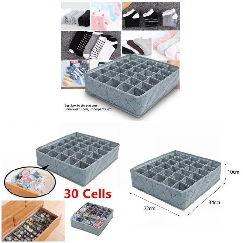 Лидер продаж компактный 30 сеток нижнее белье носки ящик для хранения шкаф