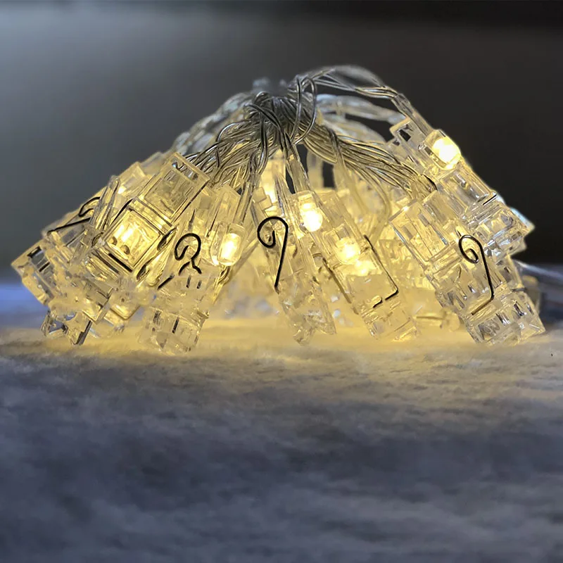 

Photo DIY Entrainment LED Light String Decoration Outdoor Christmas Fairy Tale Party Wedding Photo Album Holiday Home Decoration