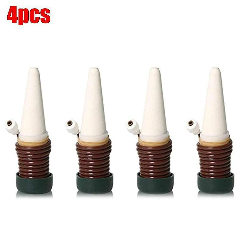 

4Pcs Automatic Watering Device Plant Waterer Garden Cone Watering Spikes Self Watering Irrigation Outdoor Indoor Plant Flower