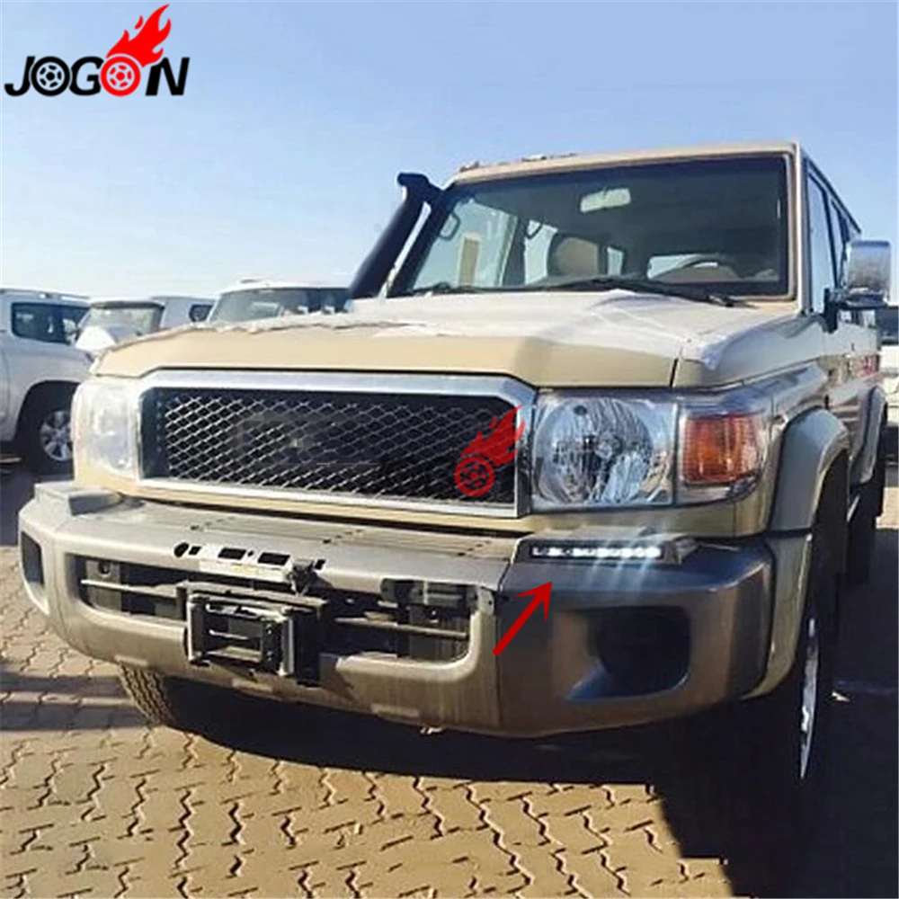 Автомобильный передний бампер светодиодный дневный ходовой DRL свет для Toyota Land Cruiser LC70 LC76 LC77 LC78 LC79 под фара