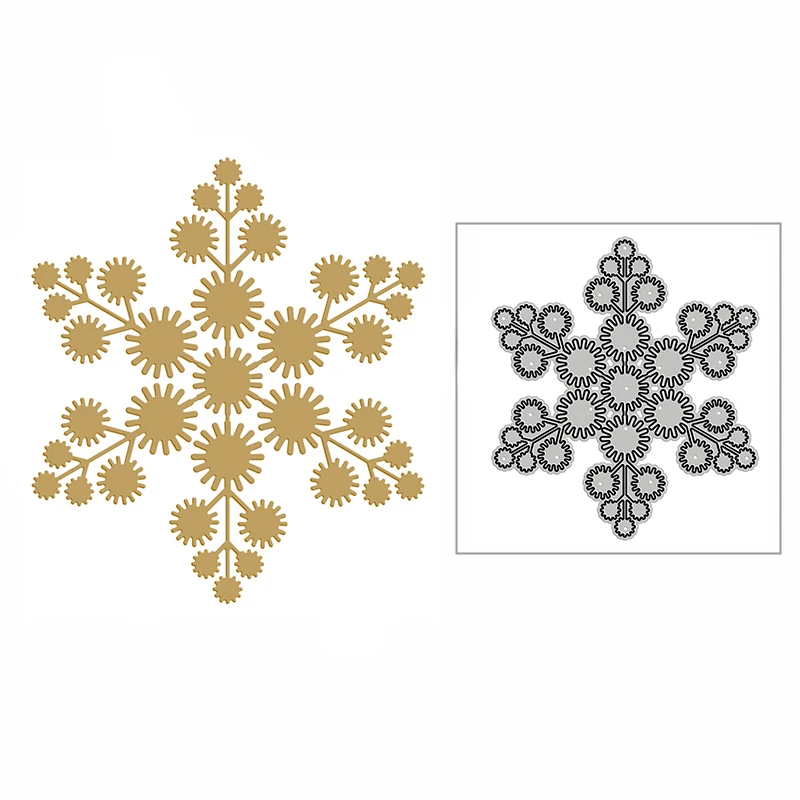 

New Christmas Fluffy Snowflake 2020 Metal Cutting Dies for DIY Scrapbooking and Card Making Decorative Embossing Craft No Stamps