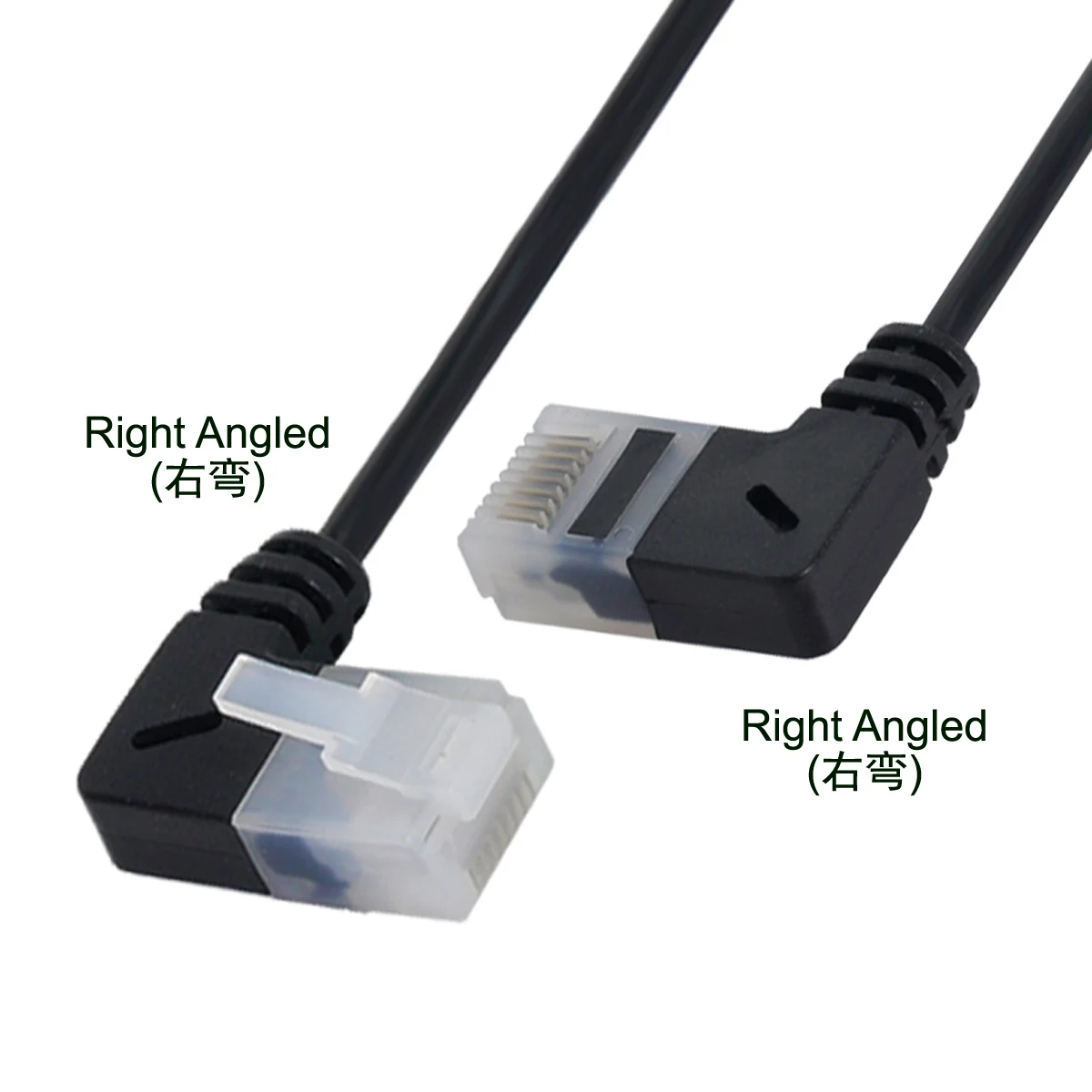 Ультра тонкий Cat6 Ethernet кабель RJ45 правый угловой UTP сетевой Патч-корд 90 градусов Cat6a