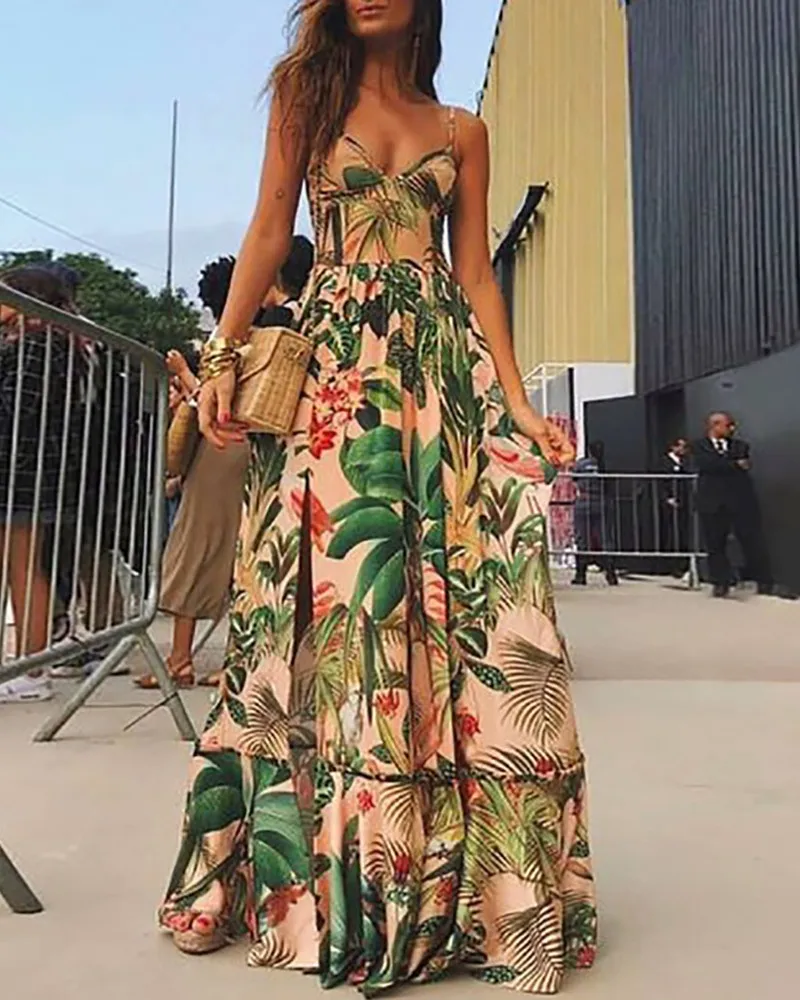 

Женская летняя юбка с тропическим принтом