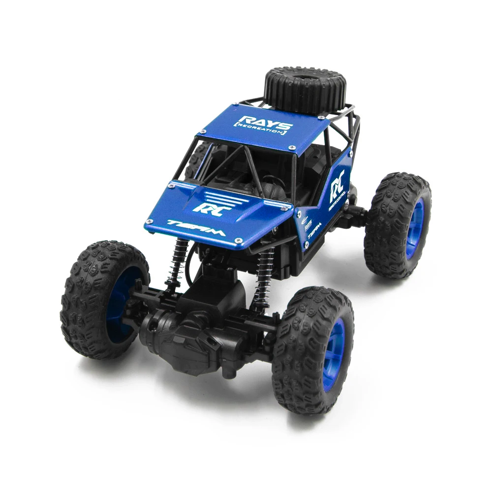 Blue Радиоуправляемая машина, 1:18, радиоуправляемая светодиодная машина, сканеры, автомобили, двойные моторы, дистанционное управление, Бигфут, модели автомобилей, внедорожные транспортные средства, игрушки - Цвет: Blue