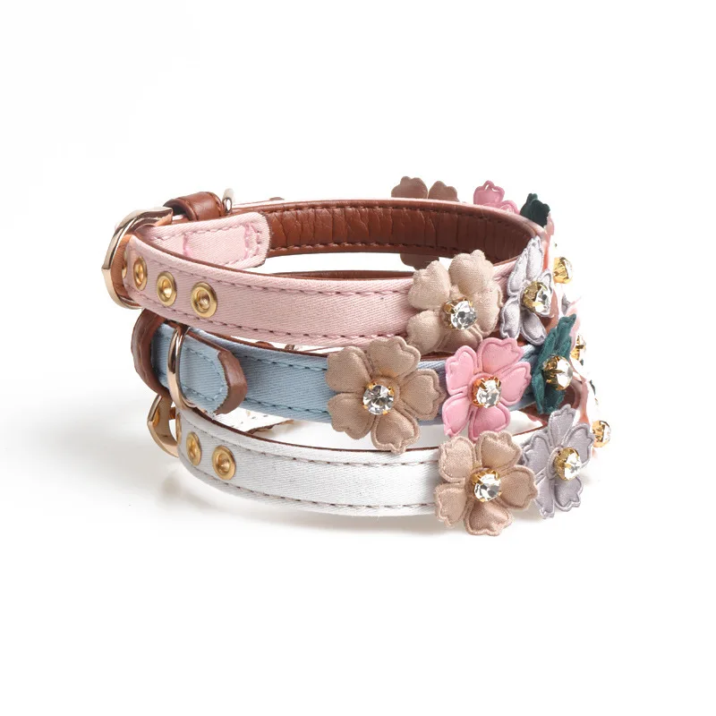 Ошейник для собаки регулируемый ошейник милой кошки из искусственной кожи