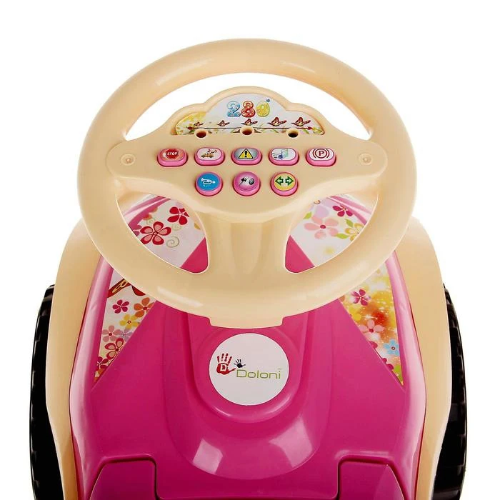 Tolokar Autoshka with musical steering wheel Gifts Hobbies Baby Kids Birthday Toys for children Ride on Vehicles Accessories Outdoor Fun Sports |