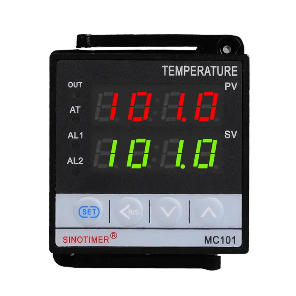 

12V 24V 48V 85-256V PT100 K Thermocouple Digital PID Temperature Controller SSR Relay Output For Heat With Alarm