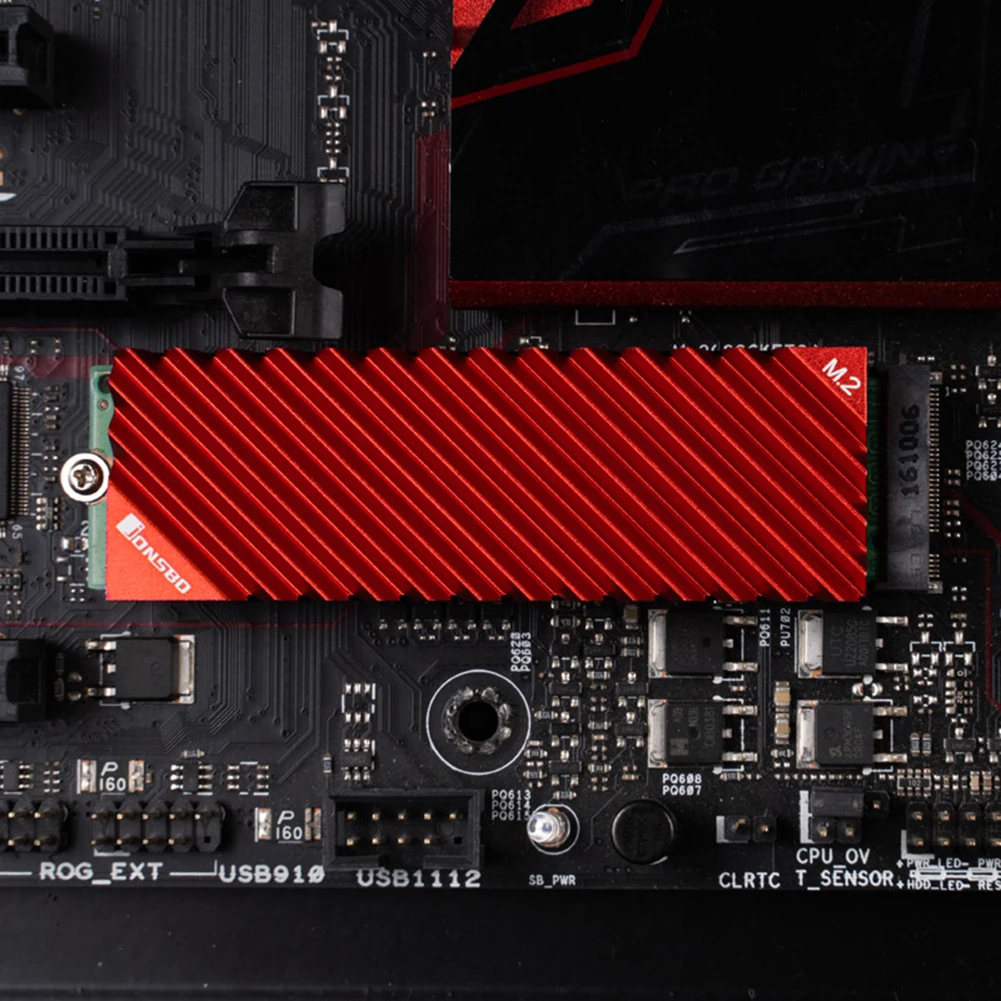 Радиатор Jonsbo M.2 SSD NVMe радиатор M2 2280 жесткий диск алюминиевый с термопанелью для ssd