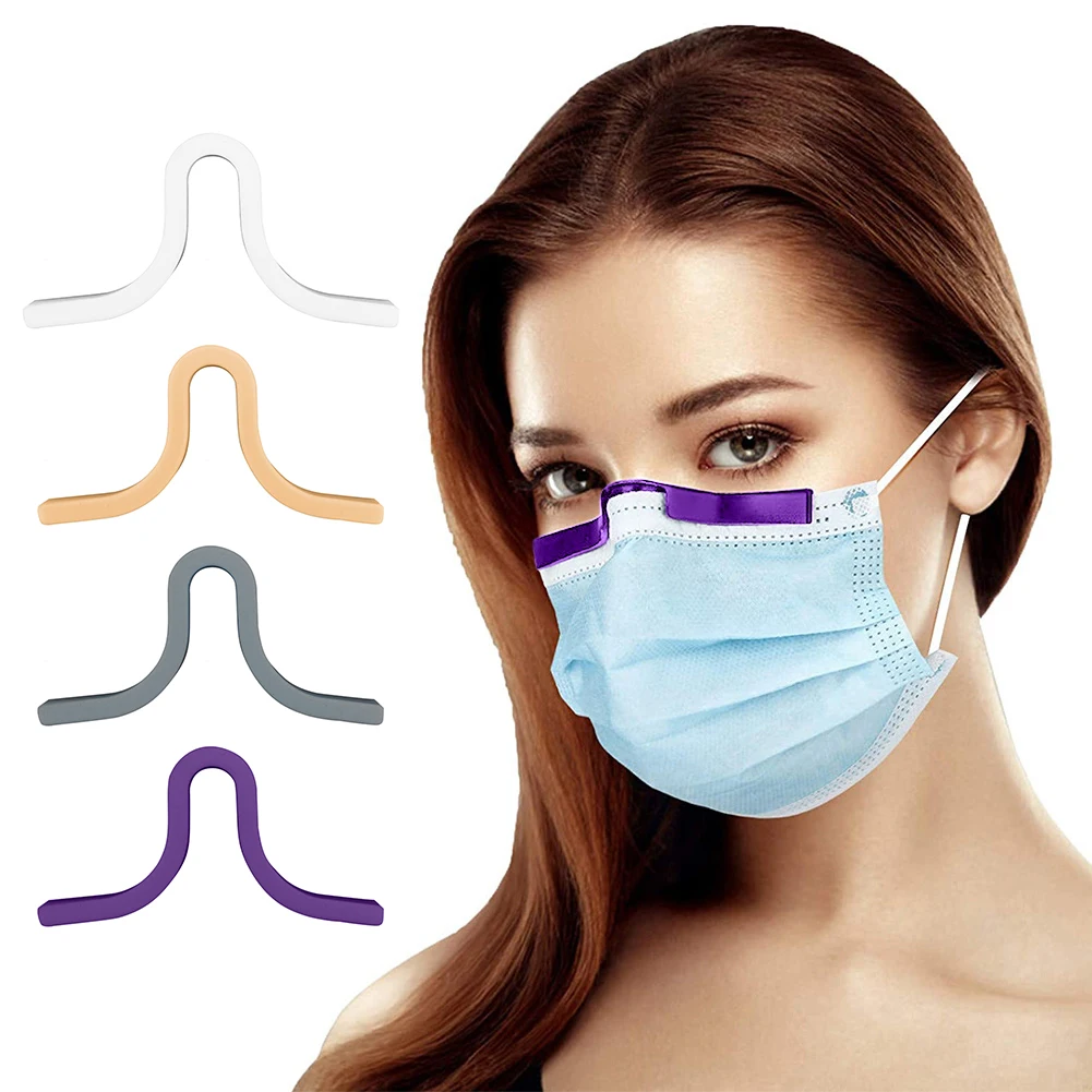 

1Pc Anti Fog Nose Bridge Pads For Mask, Silicone Bracket Mask Accessories Nose Bridge Pads Strip Protection Soft Comfortable