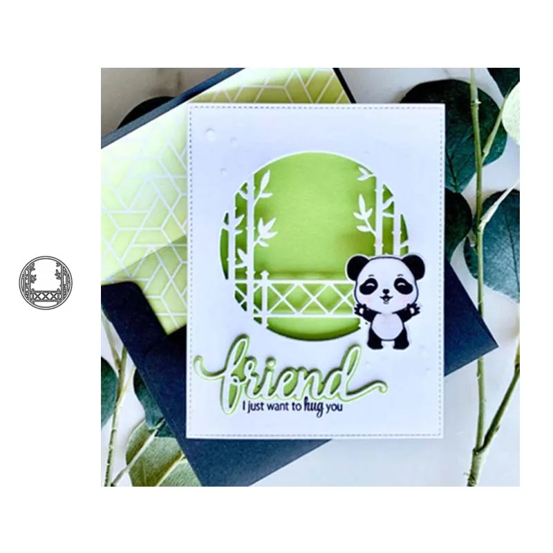 Металлические штампы из бамбука для сада штамп украшения скрапбукинга бумаги