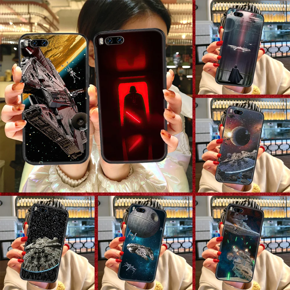 

Space Ship Wars-Stars Phone case For Xiaomi Mi Max Note 3 A2 A3 8 9 9T 10 Lite Pro Ultra black pretty back painting prime