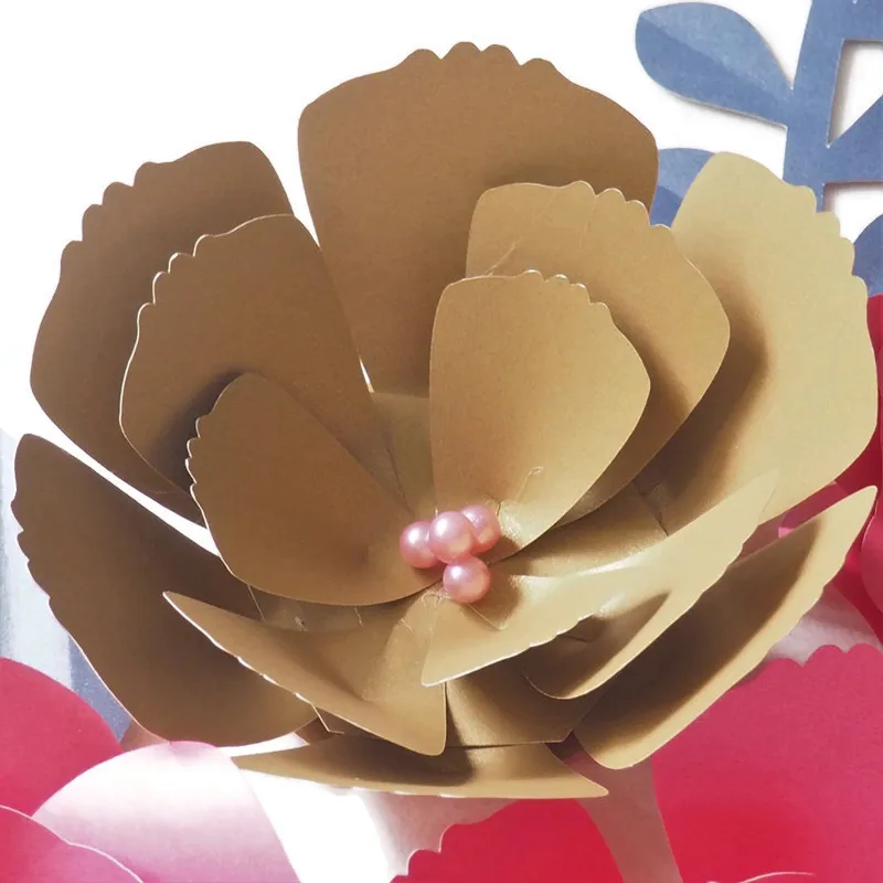 6 шт. + листья гигантские бумажные цветы