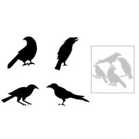 2020 new halloween metal cutting dies animal crow and silhouettes die cut scrapbooking for craft card paper making no stamps set