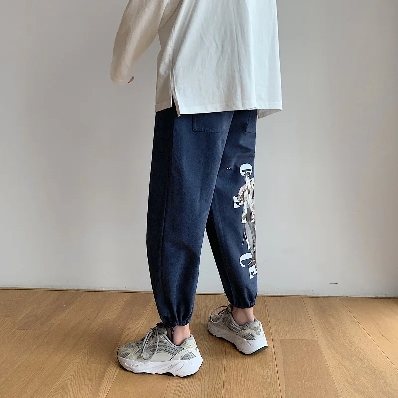 2018 мужские модные повседневные свободные утепленные штаны