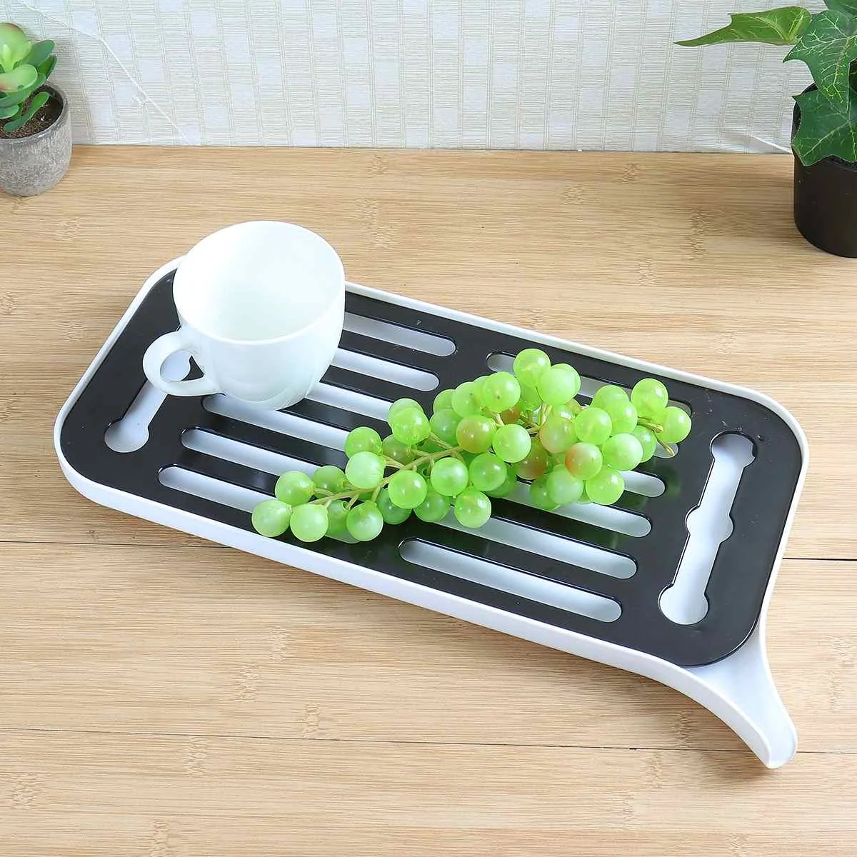 Сушилка пластиковая сушилка для посуды большая сушилка над раковиной Worktop кухонный Органайзер сушилка для посуда для фруктов