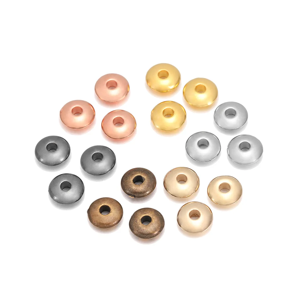 200 шт. DIY аксессуары 6 8 мм разделитель для бусин в форме диска бусины браслетов