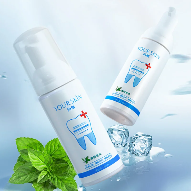 

Baking Soda Cleansing Tooth Mousse Toothpaste Mint Breath Fresh and Whitening Teeth Bad Breath Foam Toothpaste Clean Tartar