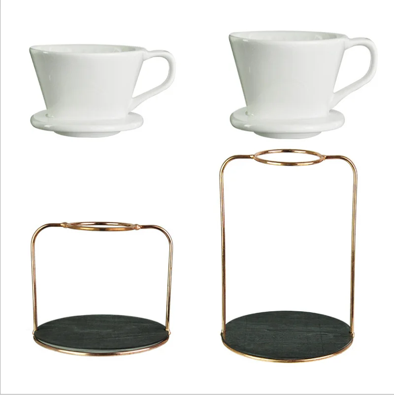 

Creative Reusable Pour Over Coffee Filter Stand Coffee Dripper Geometric Permanent Coffee Dripper for Coffee Marker WF9195