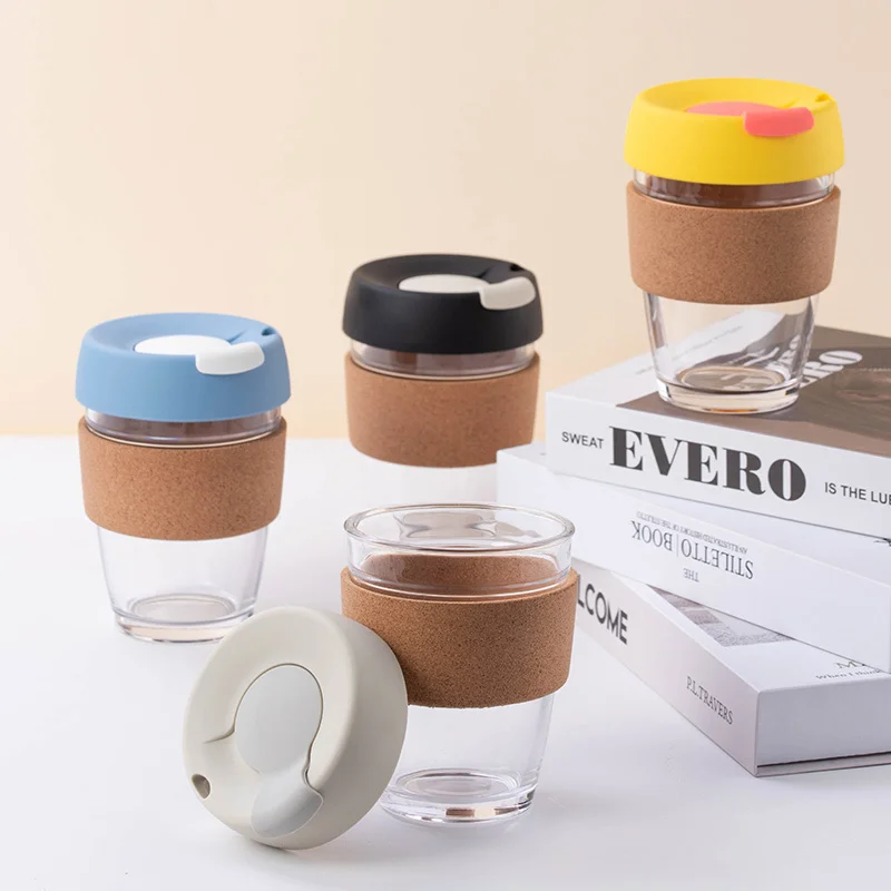 

Кофейная чашка, портативная, из боросиликатного стекла, прозрачная, с защитой от ожогов, для дома, офиса, путешествий, 340 мл