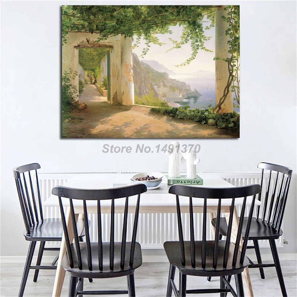 Постер алаффи капучини Карла Фредерика аагатарда картины на холсте с пейзажем