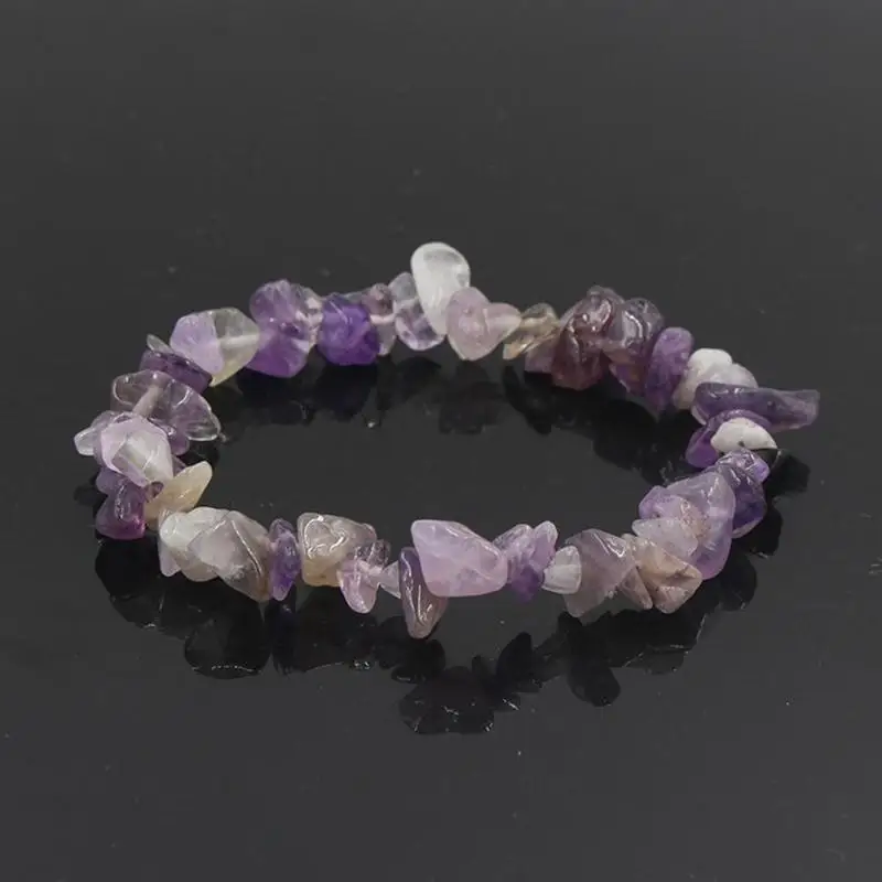 Feng Shui bracelets Crystal Bracelet Stretch Strand Healing Chakra Chips Quartz Crushed Women Q5G4 | Украшения и аксессуары